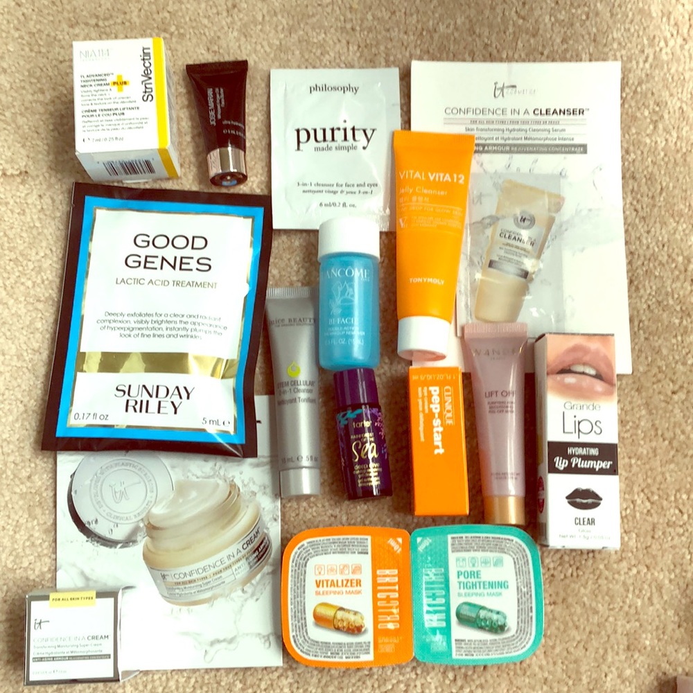 LOT OF Skincare samples: Good Genes, Purity 🔥